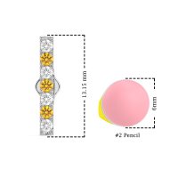 Gemstone Bar Stud Earrings
