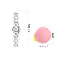 Gemstone Bar Stud Earrings