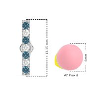 Gemstone Bar Stud Earrings