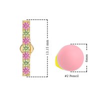 Gemstone Bar Stud Earrings