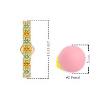 Gemstone Bar Stud Earrings