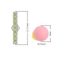 Gemstone Bar Stud Earrings