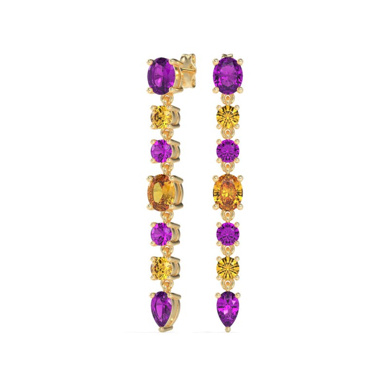 Dangling Multi-Shape Fashion Earrings