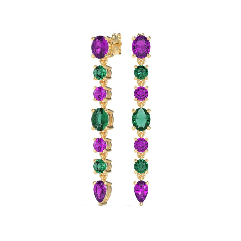 Dangling Multi-Shape Fashion Earrings