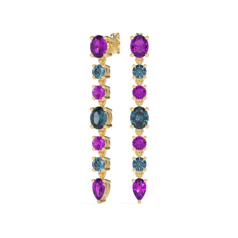 Dangling Multi-Shape Fashion Earrings
