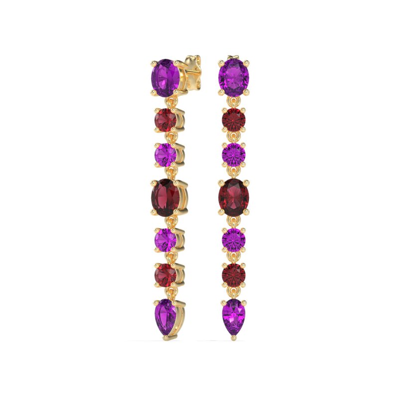 Dangling Multi-Shape Fashion Earrings