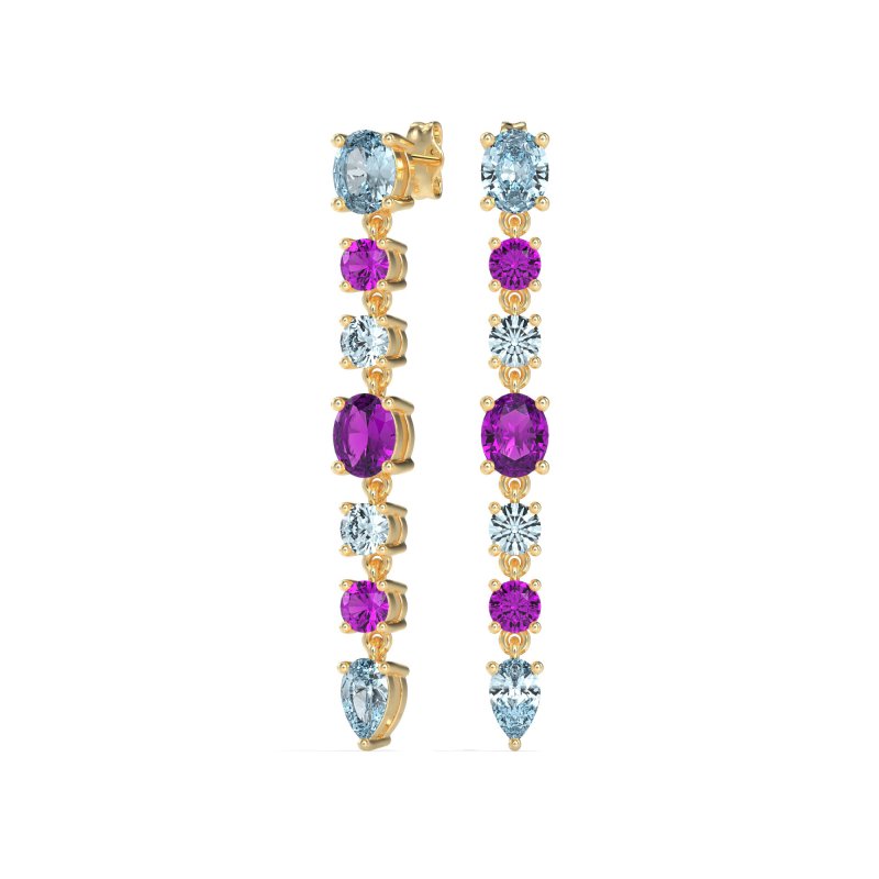 Dangling Multi-Shape Fashion Earrings