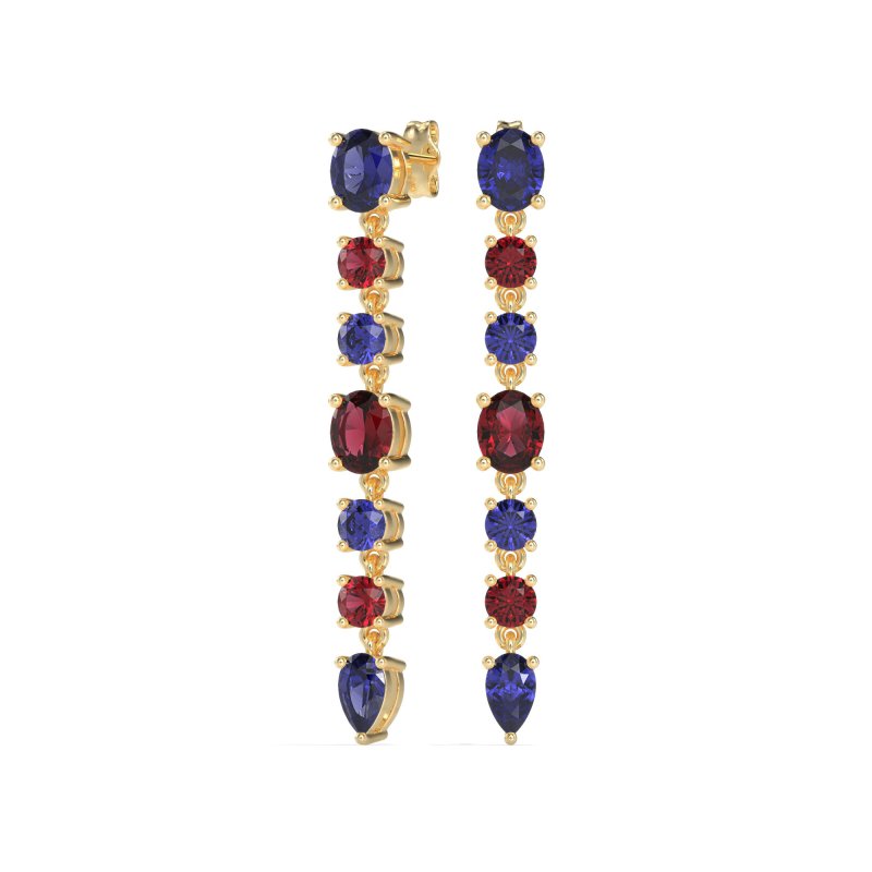Dangling Multi-Shape Fashion Earrings