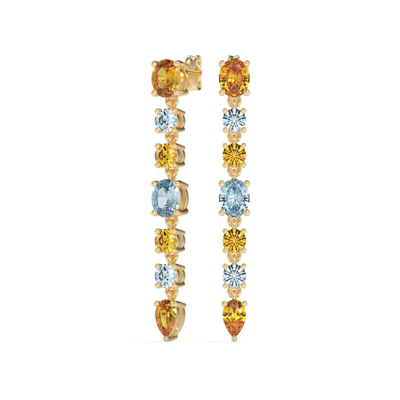 Dangling Multi-Shape Fashion Earrings