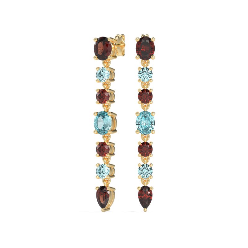Dangling Multi-Shape Fashion Earrings