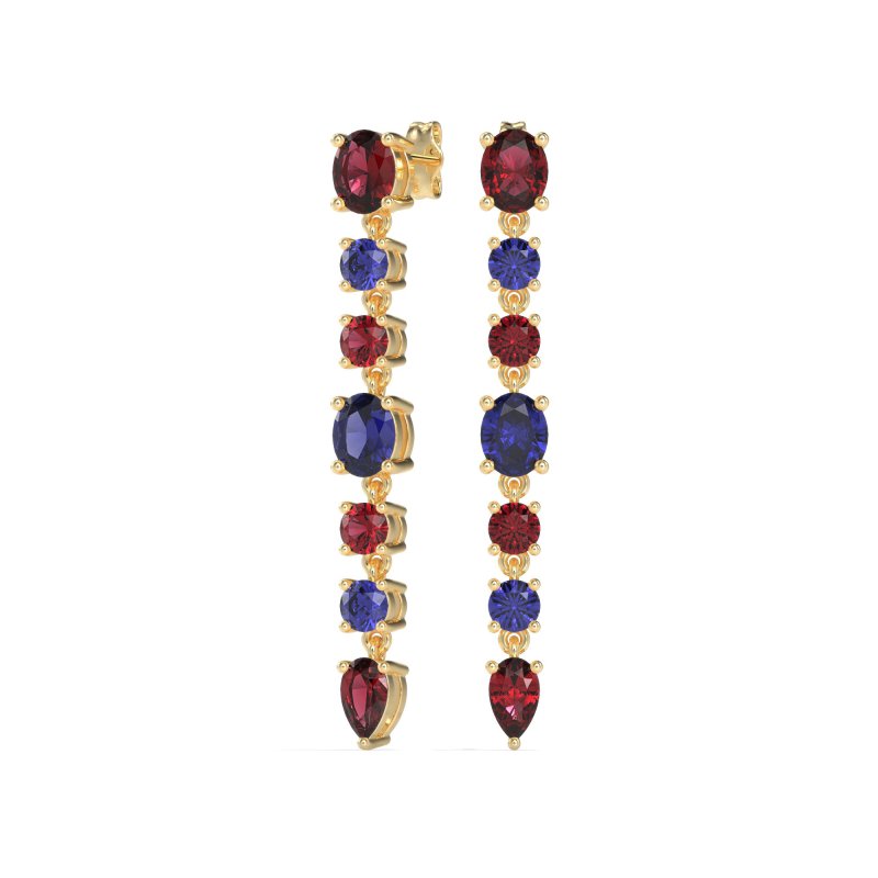 Dangling Multi-Shape Fashion Earrings