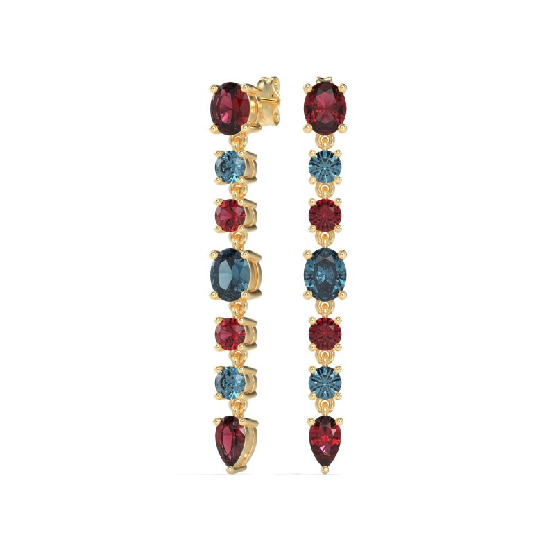 Dangling Multi-Shape Fashion Earrings