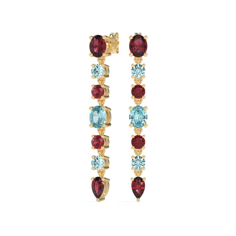 Dangling Multi-Shape Fashion Earrings