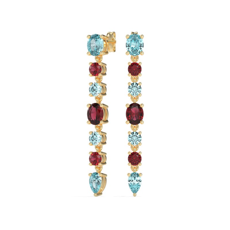 Dangling Multi-Shape Fashion Earrings