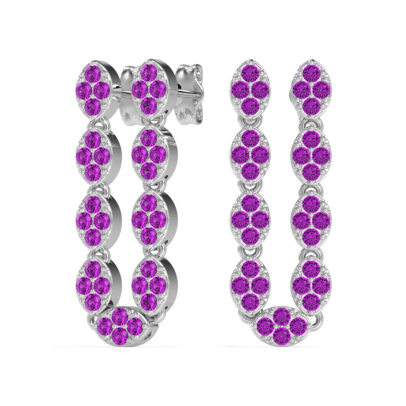 U-Shape Dangling Multiple Ear Hole Earrings