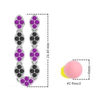 U-Shape Dangling Multiple Ear Hole Earrings