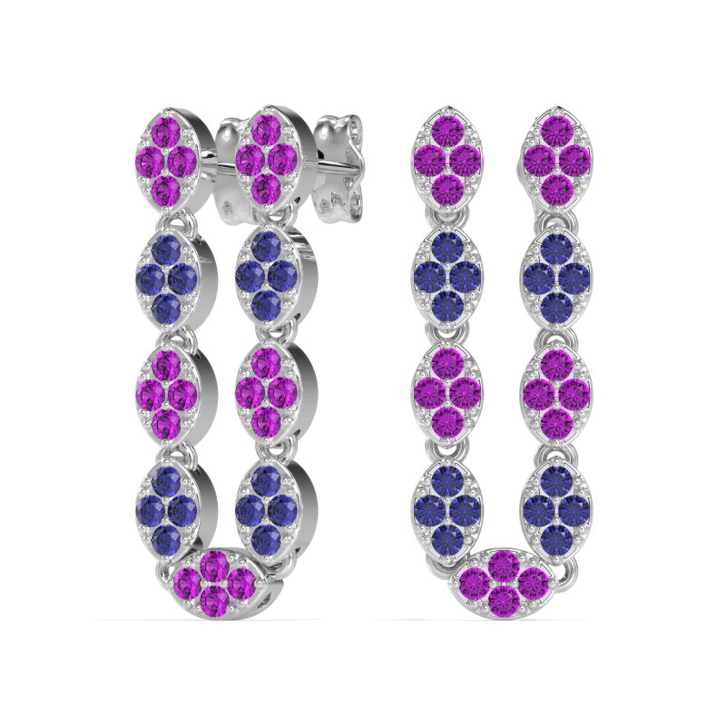 U-Shape Dangling Multiple Ear Hole Earrings