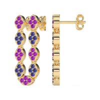 U-Shape Dangling Multiple Ear Hole Earrings