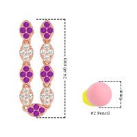 U-Shape Dangling Multiple Ear Hole Earrings