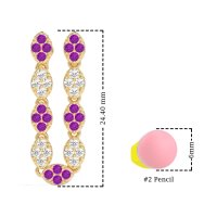 U-Shape Dangling Multiple Ear Hole Earrings