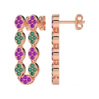 U-Shape Dangling Multiple Ear Hole Earrings