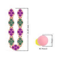 U-Shape Dangling Multiple Ear Hole Earrings