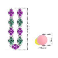 U-Shape Dangling Multiple Ear Hole Earrings