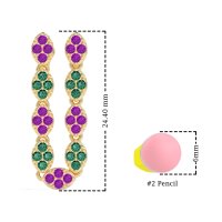 U-Shape Dangling Multiple Ear Hole Earrings