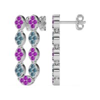 U-Shape Dangling Multiple Ear Hole Earrings