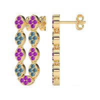 U-Shape Dangling Multiple Ear Hole Earrings