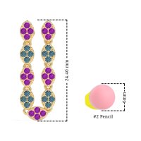 U-Shape Dangling Multiple Ear Hole Earrings