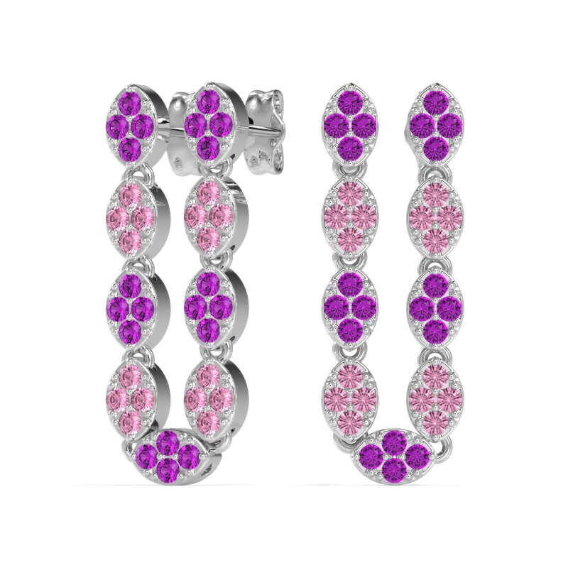 U-Shape Dangling Multiple Ear Hole Earrings