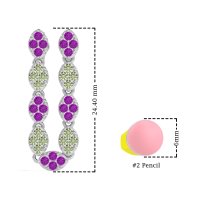 U-Shape Dangling Multiple Ear Hole Earrings