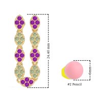 U-Shape Dangling Multiple Ear Hole Earrings