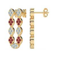 U-Shape Dangling Multiple Ear Hole Earrings