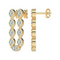U-Shape Dangling Multiple Ear Hole Earrings