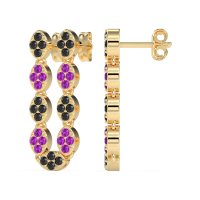 U-Shape Dangling Multiple Ear Hole Earrings