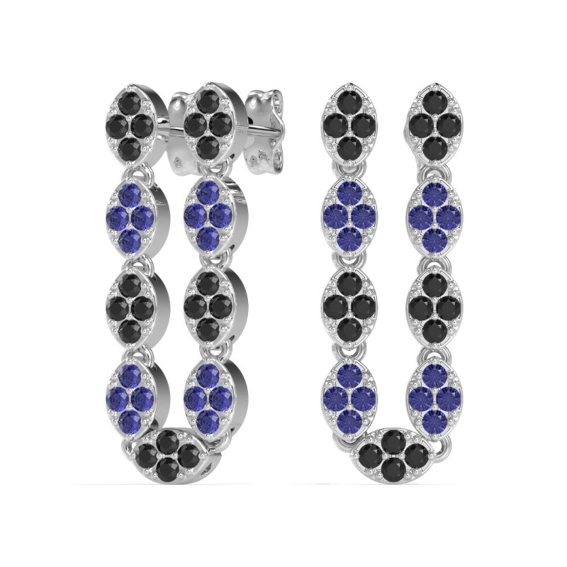 U-Shape Dangling Multiple Ear Hole Earrings