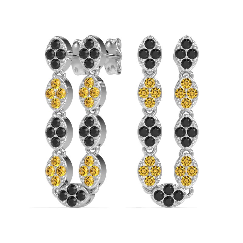 U-Shape Dangling Multiple Ear Hole Earrings