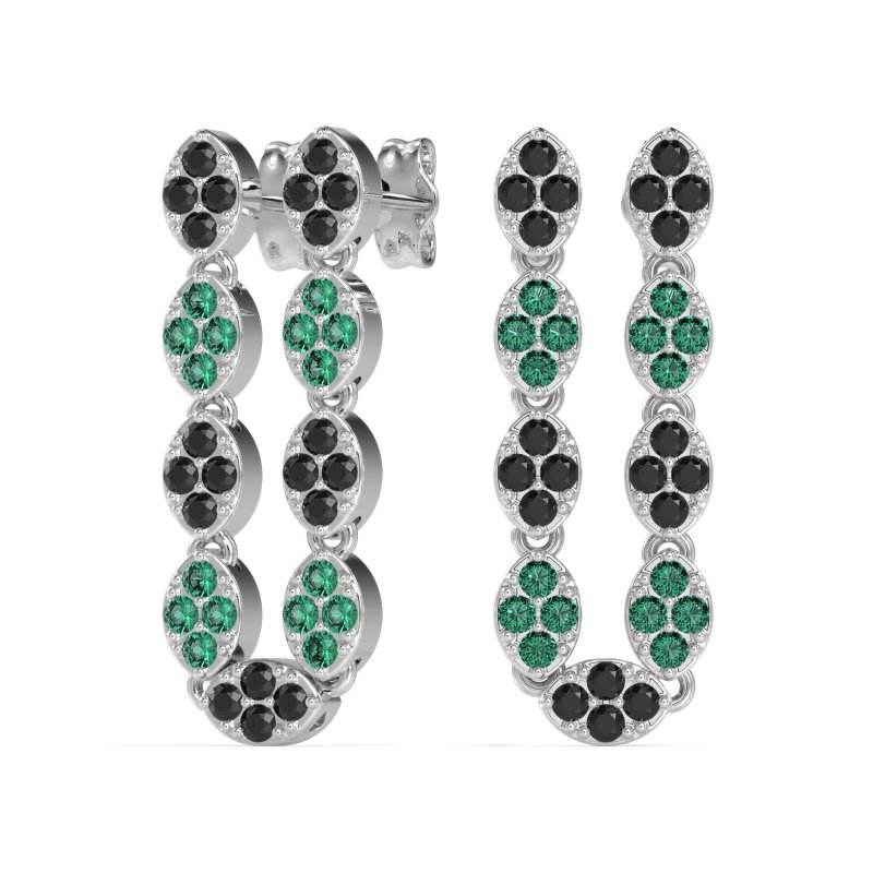U-Shape Dangling Multiple Ear Hole Earrings