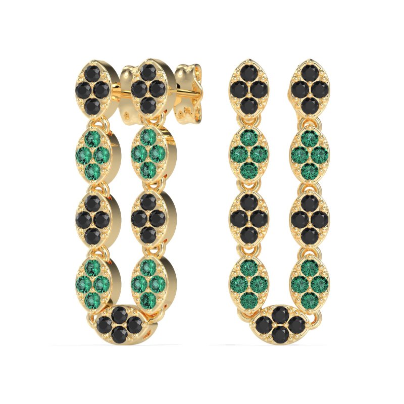 U-Shape Dangling Multiple Ear Hole Earrings