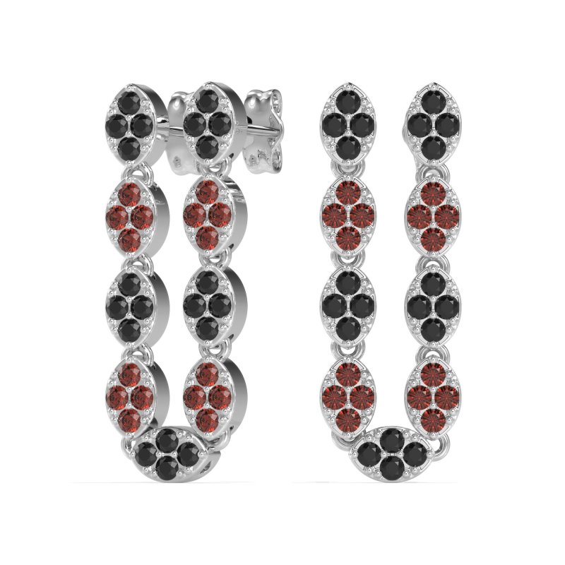 U-Shape Dangling Multiple Ear Hole Earrings