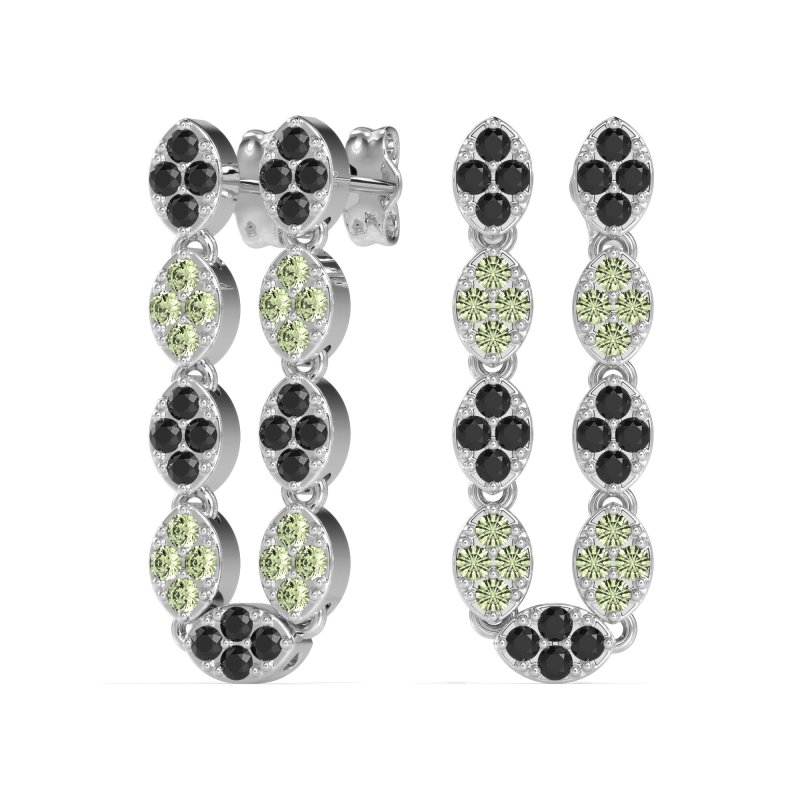 U-Shape Dangling Multiple Ear Hole Earrings