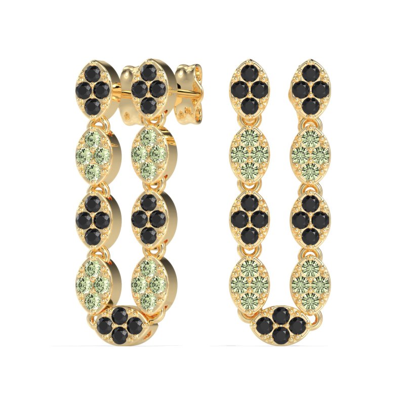 U-Shape Dangling Multiple Ear Hole Earrings