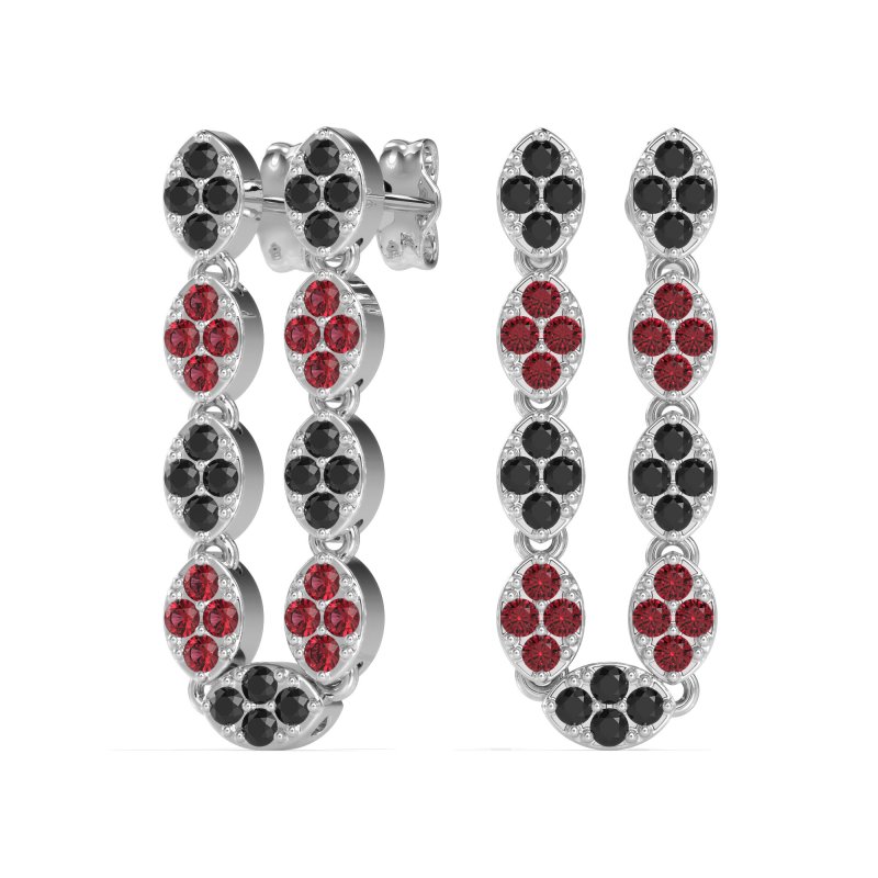 U-Shape Dangling Multiple Ear Hole Earrings