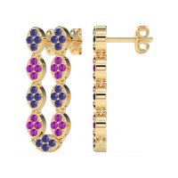 U-Shape Dangling Multiple Ear Hole Earrings