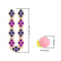 U-Shape Dangling Multiple Ear Hole Earrings