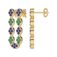 U-Shape Dangling Multiple Ear Hole Earrings