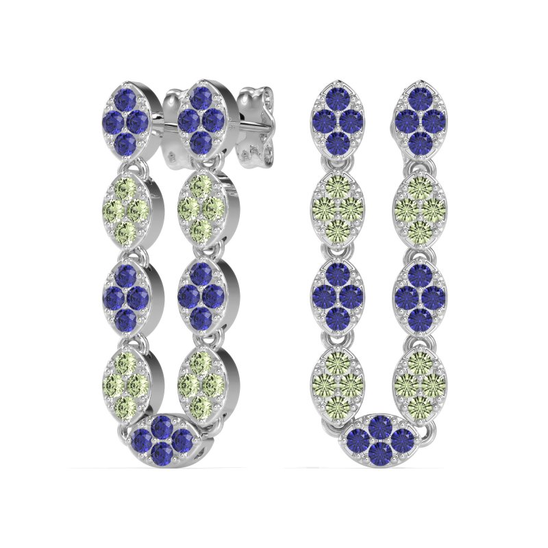 U-Shape Dangling Multiple Ear Hole Earrings