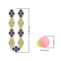 U-Shape Dangling Multiple Ear Hole Earrings